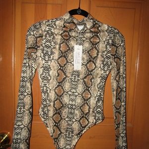 Snake Print Bodysuit